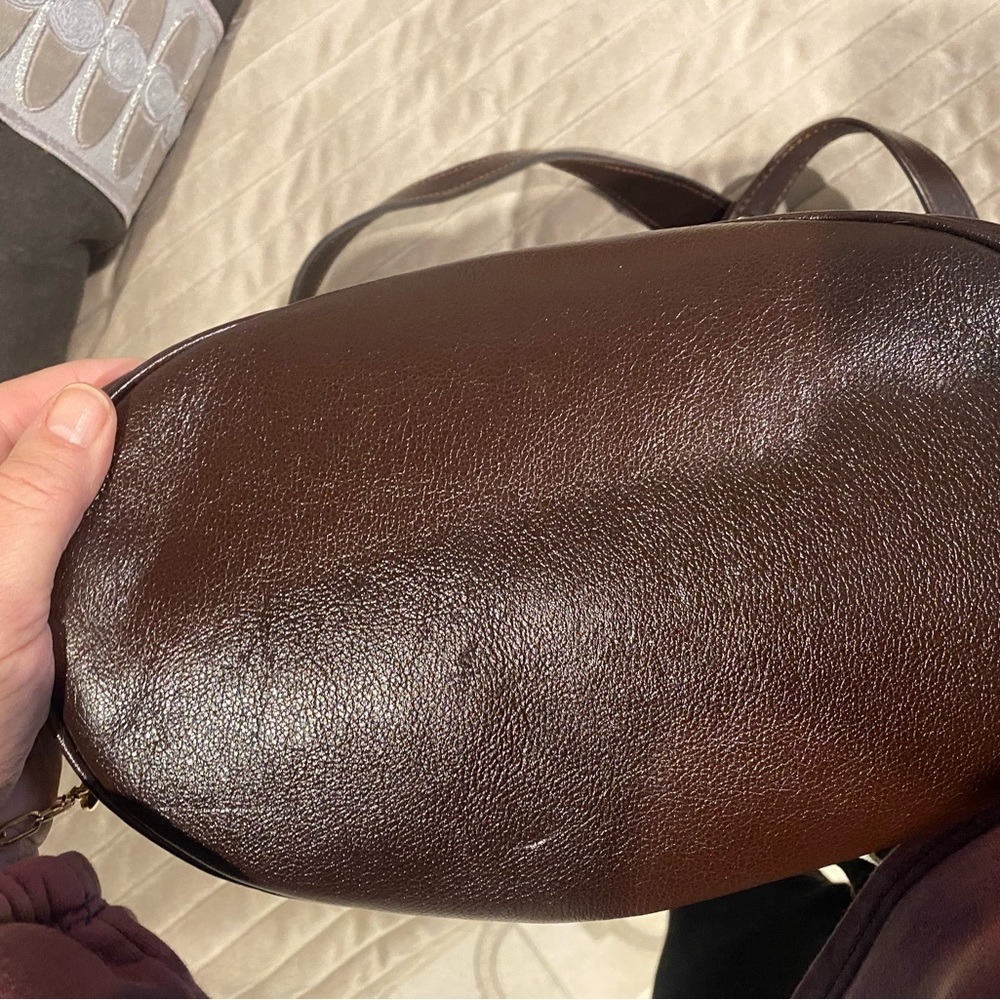 VINTAGE LEATHER CARTERAS DAMARE ARGENTINA PONY SKIN BUCKET BAG PURSE NWOT - Picture 6 of 6